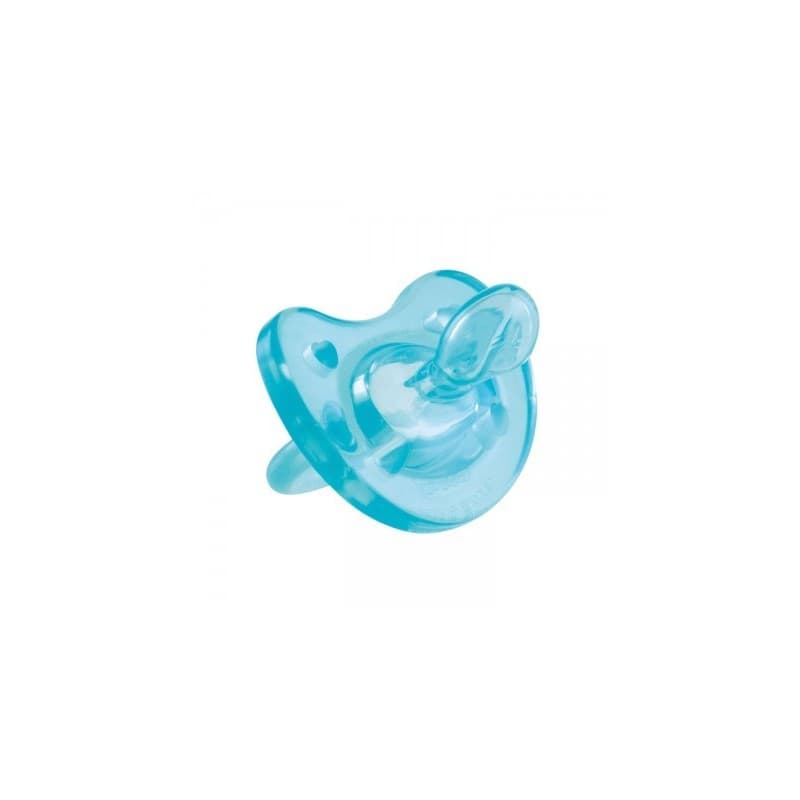 Schnuller Silikon kieferförmig 12M+ blau – 73015.21