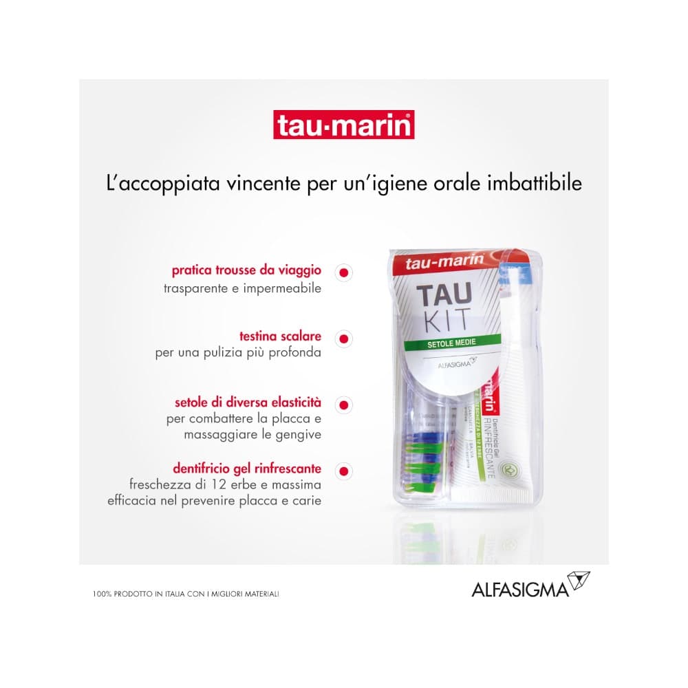 Taumarin Reise-Set mittel Zahnbürste