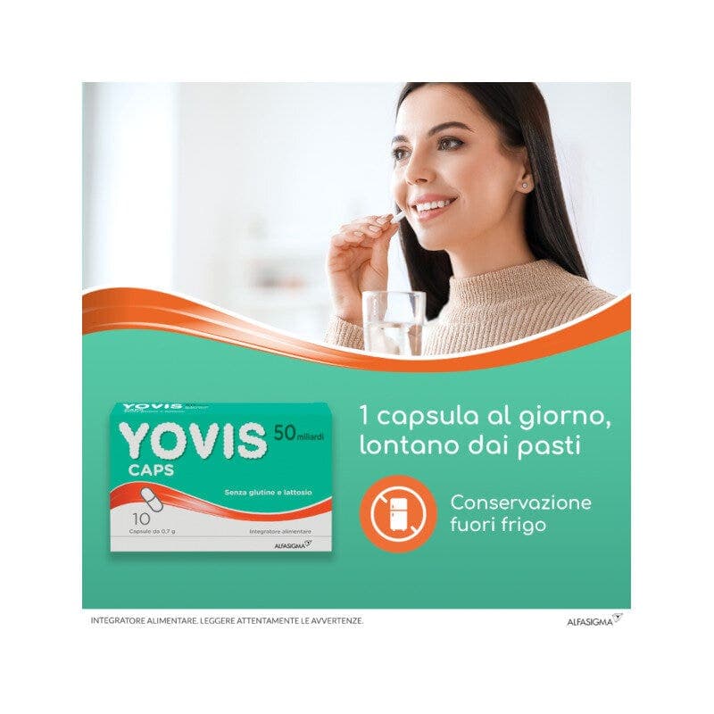 Probiotika mit Milchsäurebakterien – 10 Stück | YOVIS Kapseln