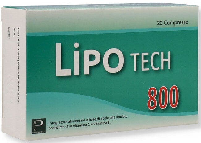 Alpha-Liponsäure + Vitamin C – 20 Tabletten | Lipotech 800