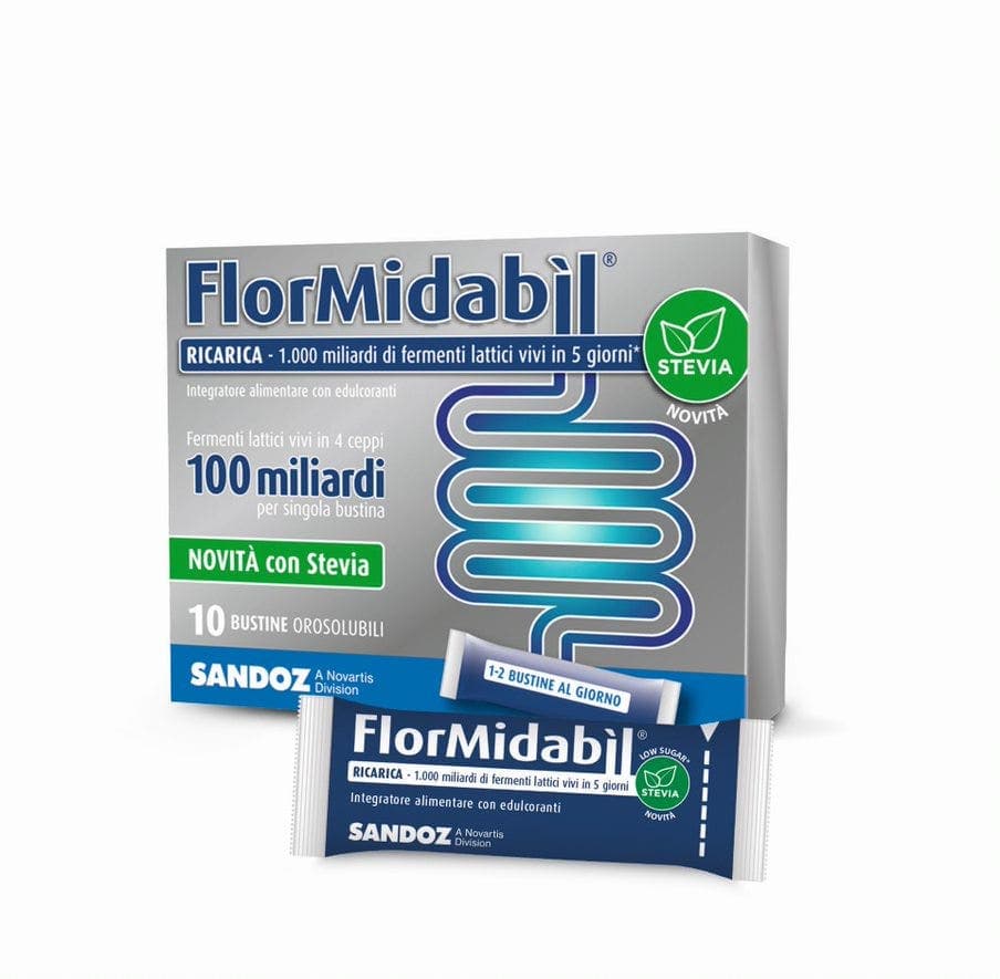 Probiotika mit Milchsäurebakterien – Beutel mit Stevia | Flormidabil Ricarica