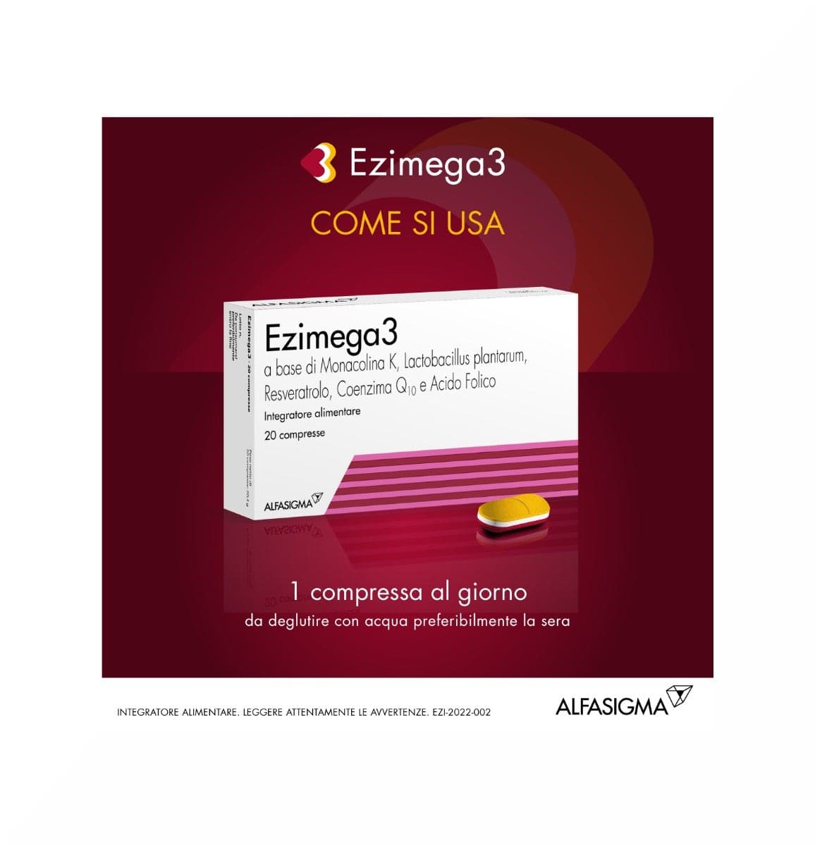 Omega-3 EPA & DHA – 20 Tabletten | Ezimega 3