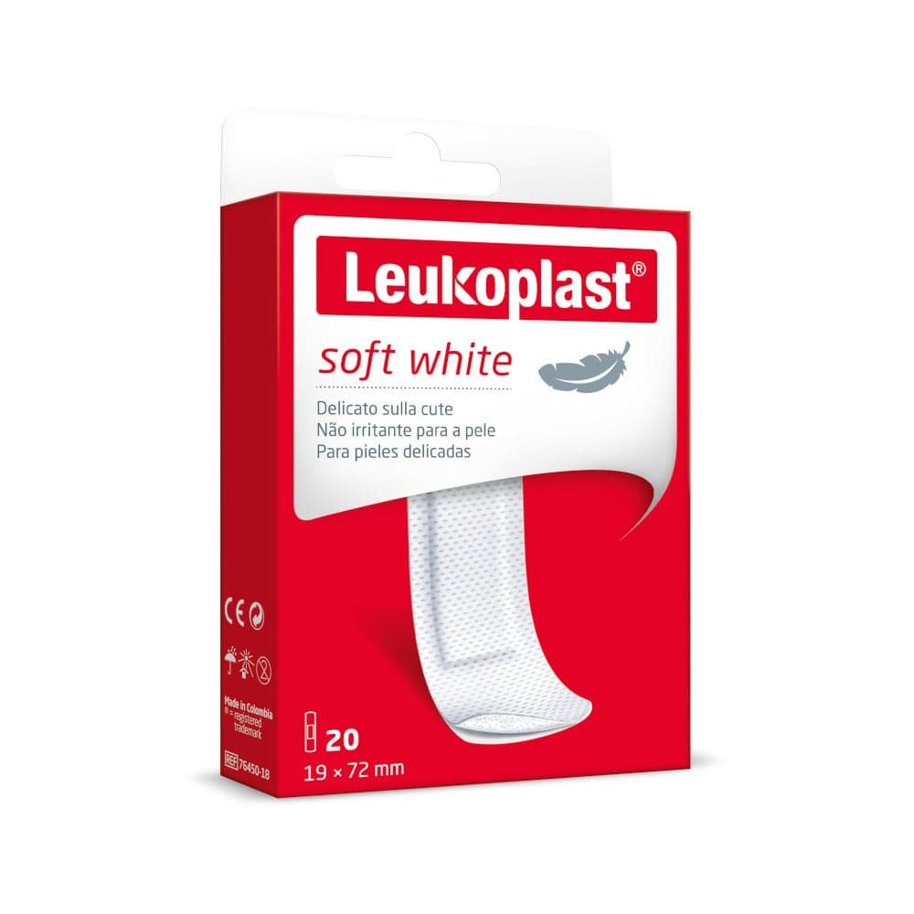 Leukoplast Soft White – 20 Pflaster 72×19 mm