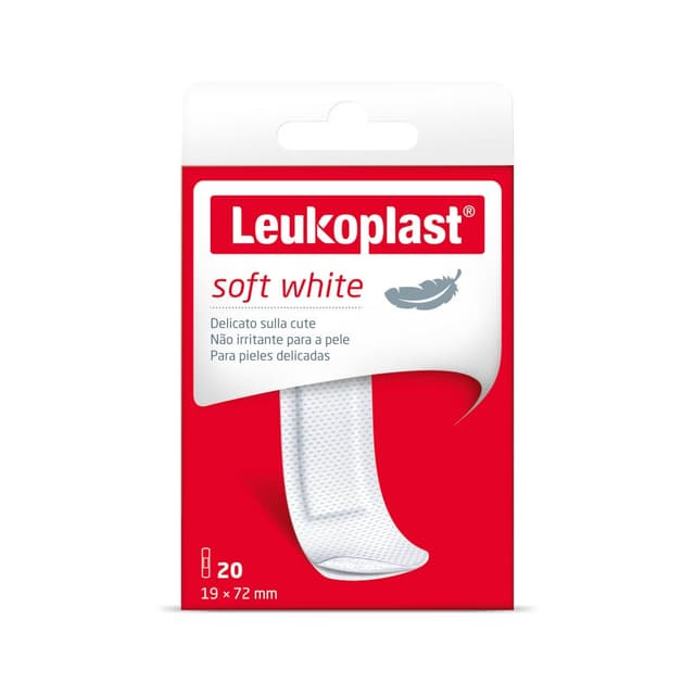 Leukoplast Soft White – 20 Pflaster 72×19 mm