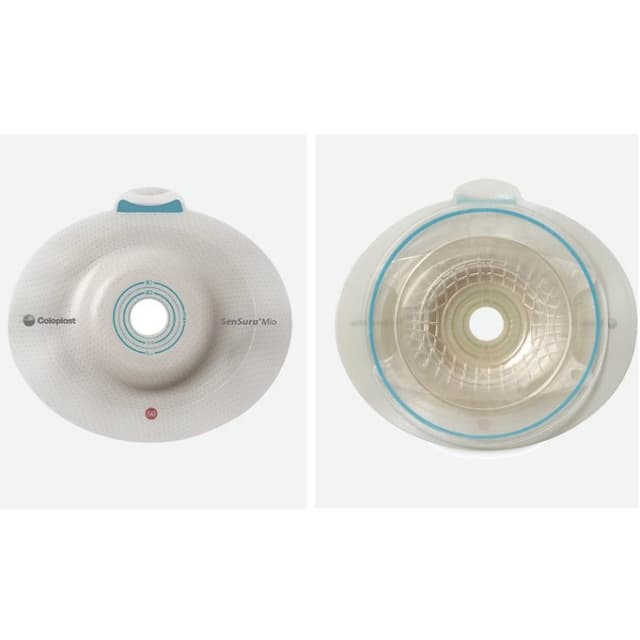 Basisplatte Flex konvex 15–40 mm, Rastring 50 mm – Stomaversorgung