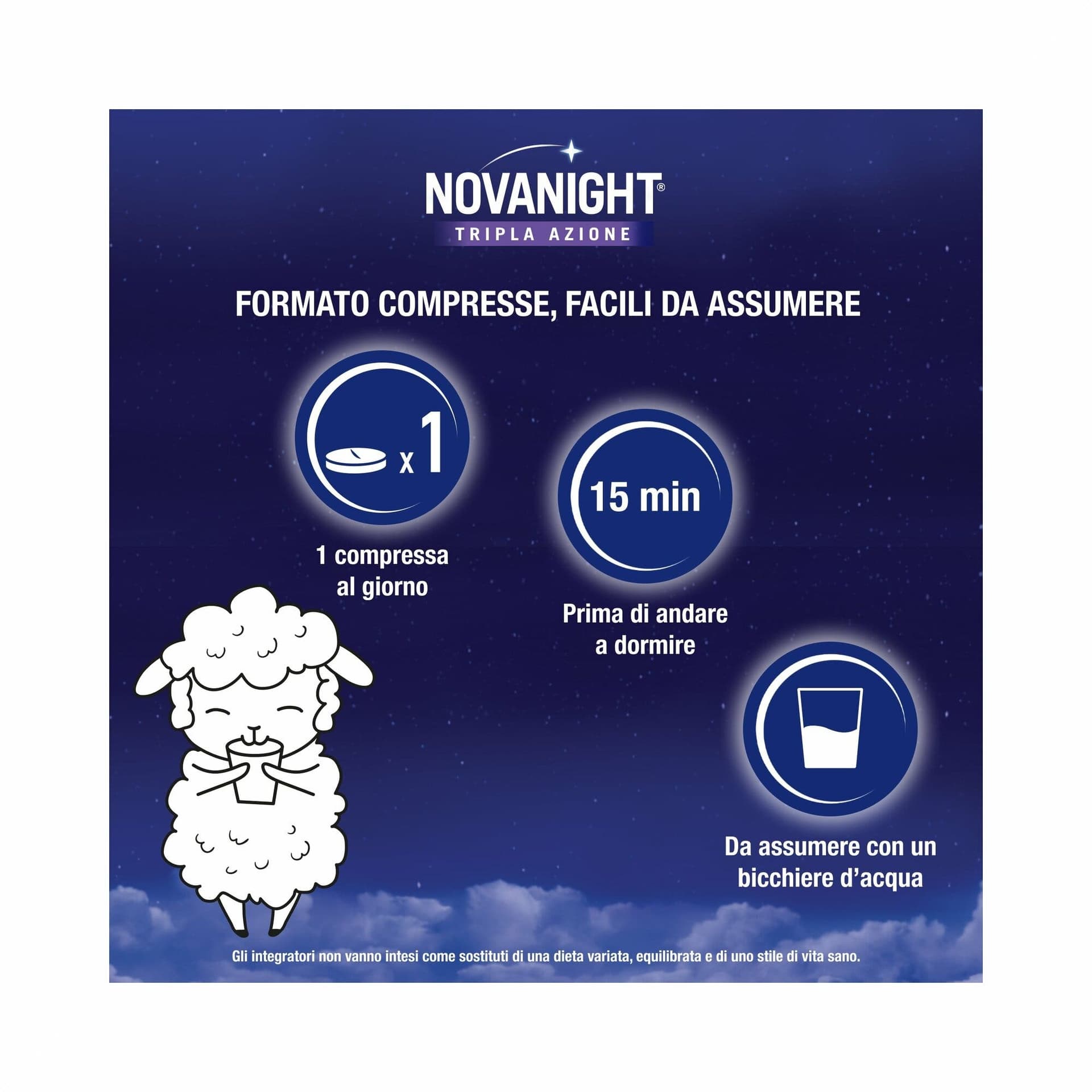 Passionsblume + Melisse – 30+30 Tabletten | Novanight Bipacco