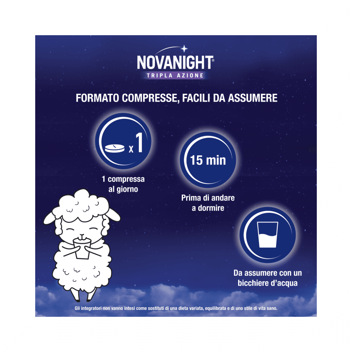 Passionsblume + Melisse – 30 Tabletten | Novanight Rapido