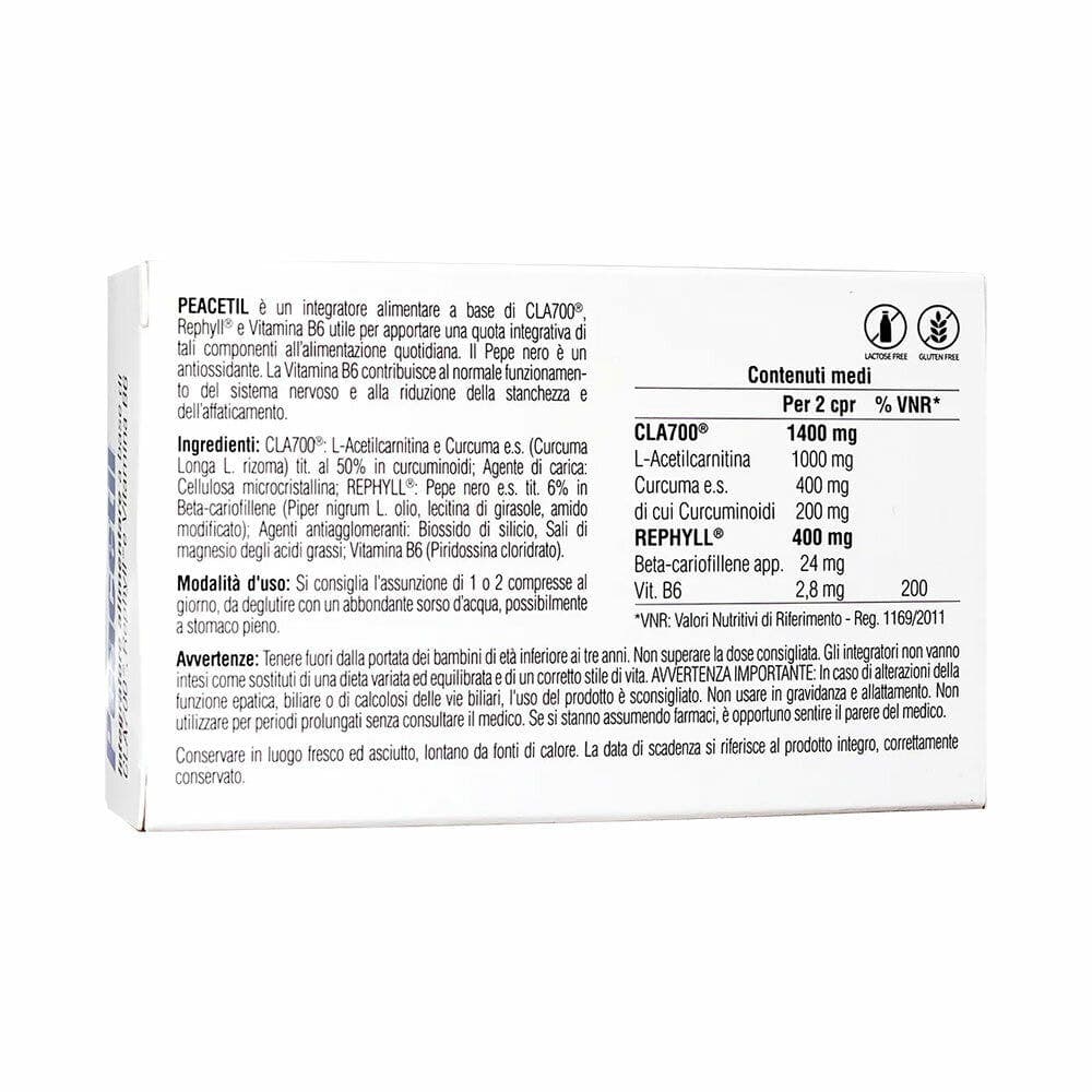 L-Carnitin + Curcuma – 30 Tabletten | Peacetil