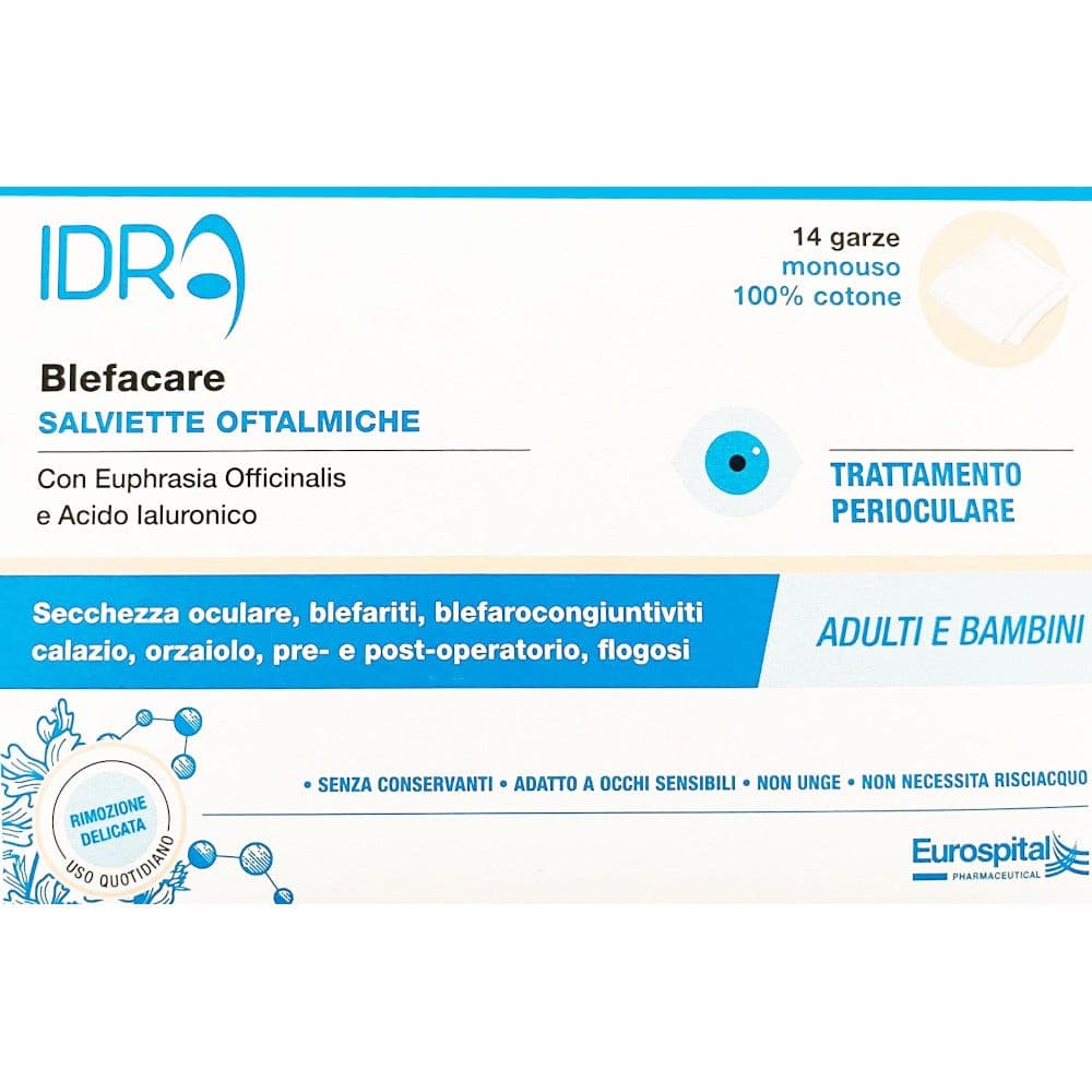 BLEFACARE IDRA GARZE OCUL 14PZ