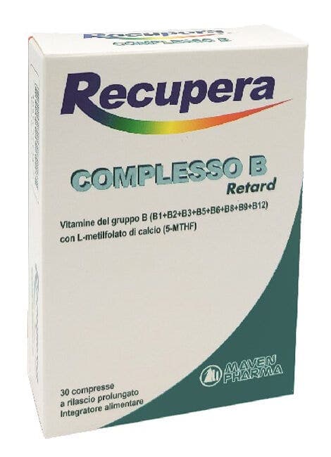 Vitamin B-Komplex + Calcium – 30 Tabletten | RECUPERA Komplexo B