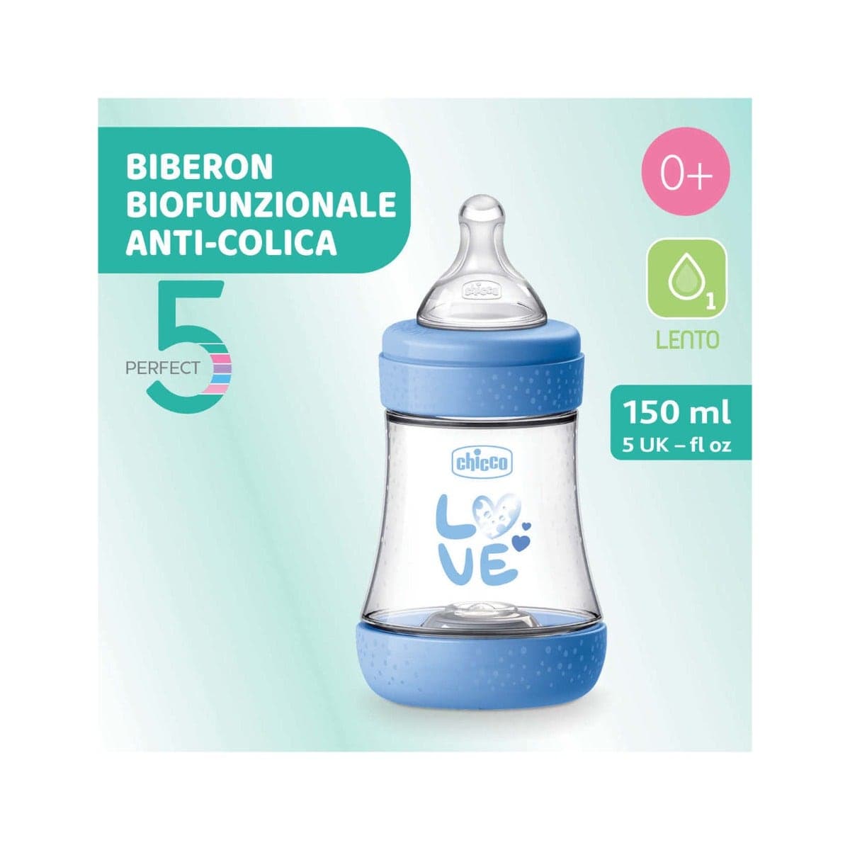 Chicco Biberon Slow Silikon P5 150 ml Boy
