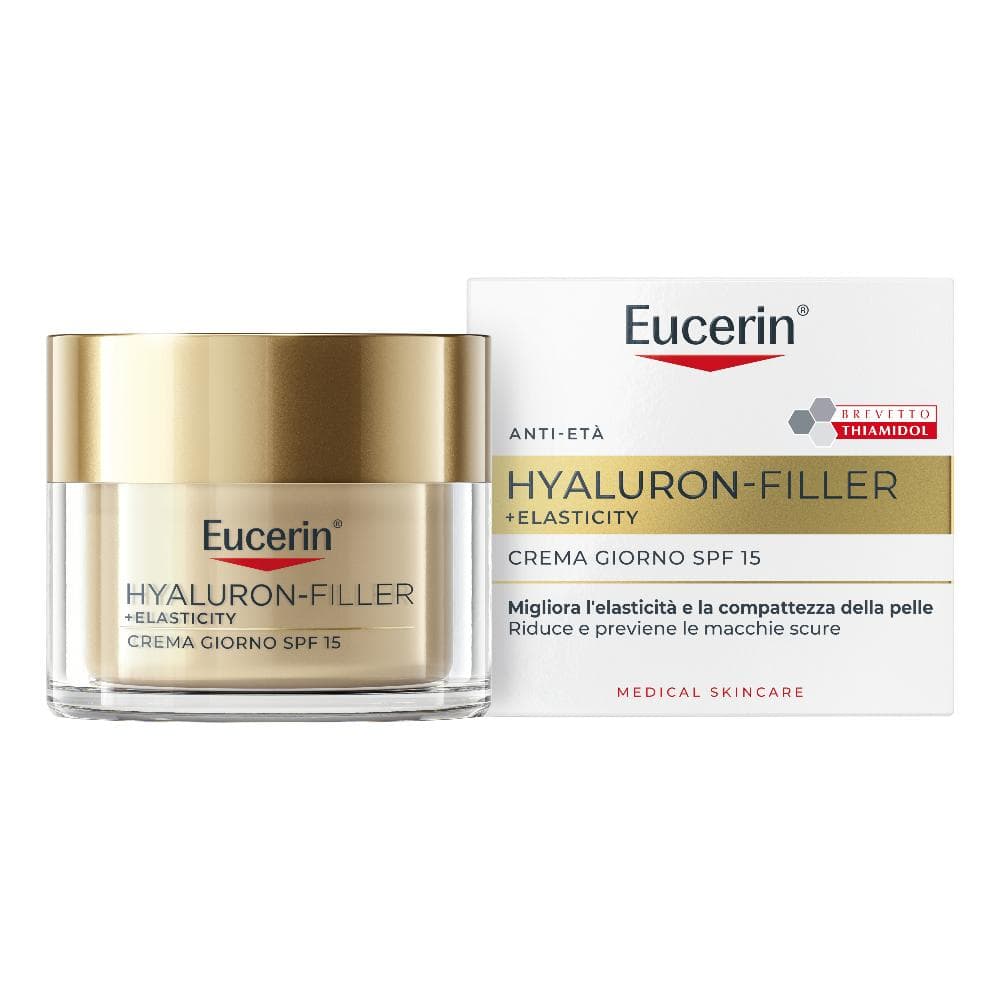 Eucerin Hyaluron-Filler Tagespflege LSF 15 – Anti-Age Gesichtscreme mit Hyaluronsäure