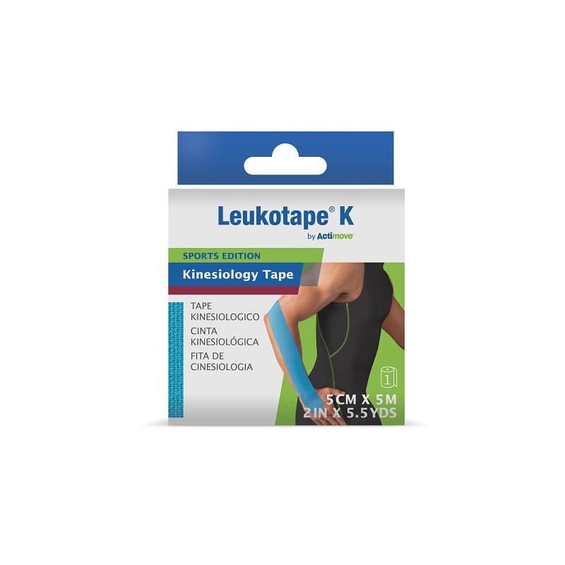 Leukotape K Sports Kinesiologie-Tape blau – 5 cm x 5 m