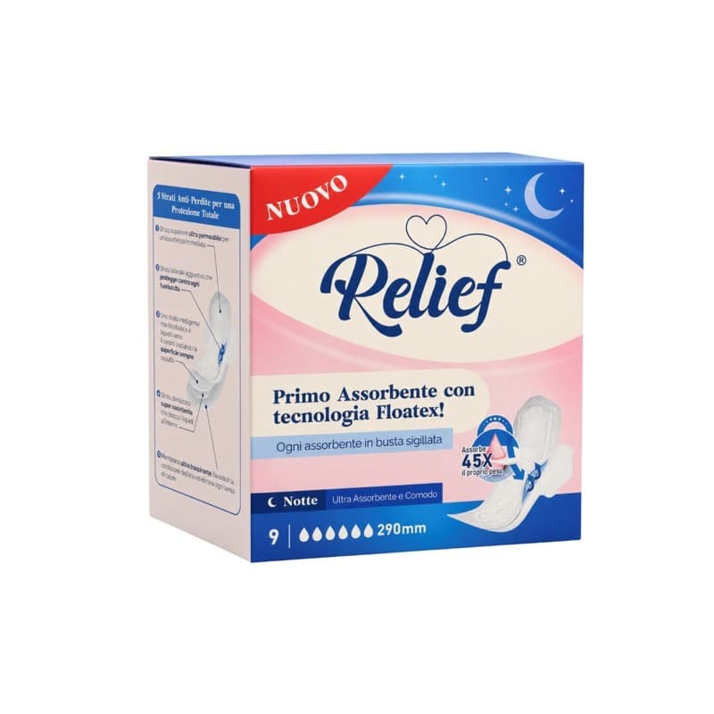 Relief Damenbinden Nacht – 9 Stück