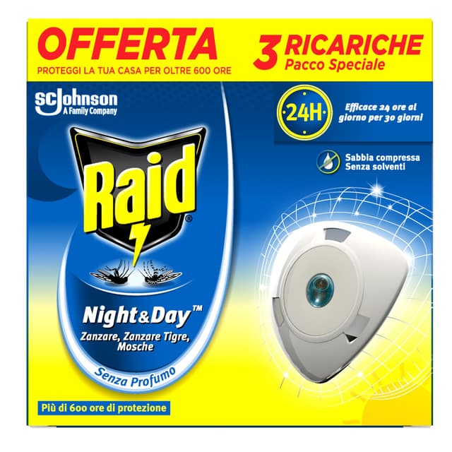 RAID ANTIZANZ.NIGHT&DAY NACHFÜLLPACKUNG X 3
