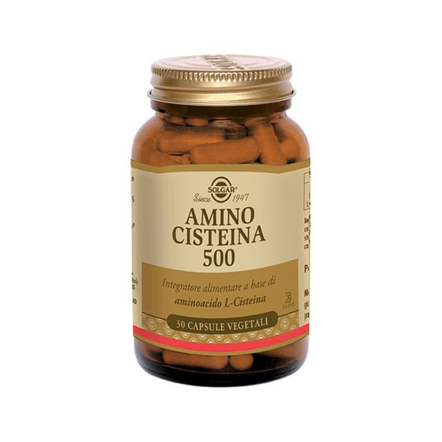 Amino Cisteina 500 – 30 Kapseln Solgar