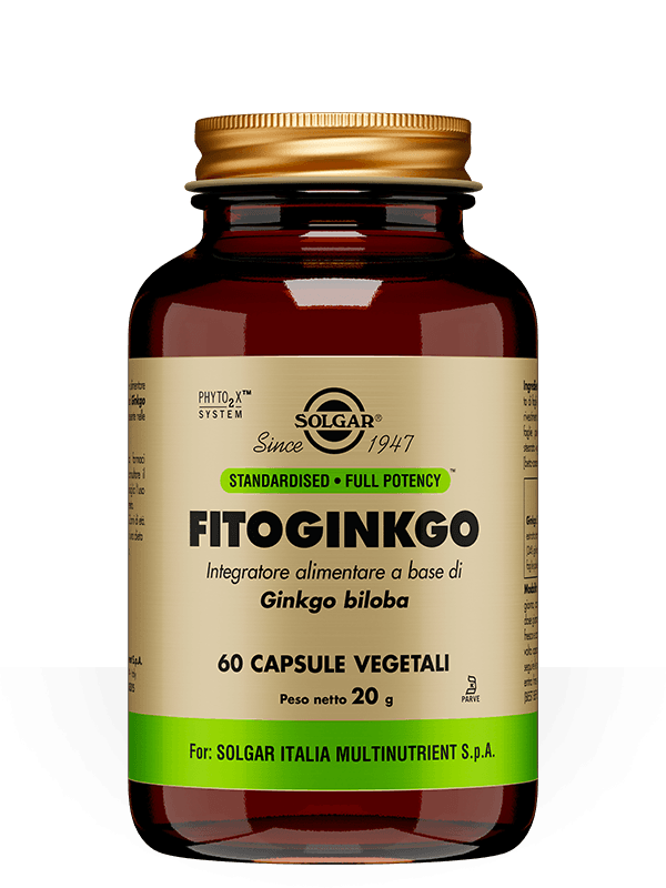 Fitoginkgo – 60 pflanzliche Kapseln Solgar