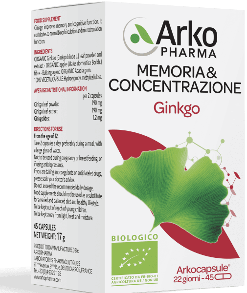 Arkocapsule Ginkgo Bio – 45 Kapseln
