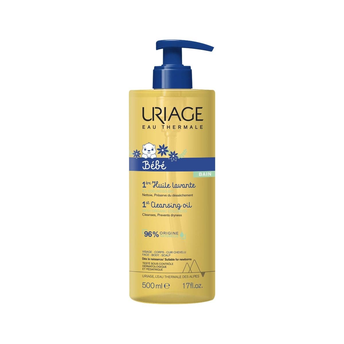 Uriage Bébé Reinigungsöl – 500 ml