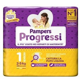 PAMPERS PROGRESSI NEWB 28PZ 0204