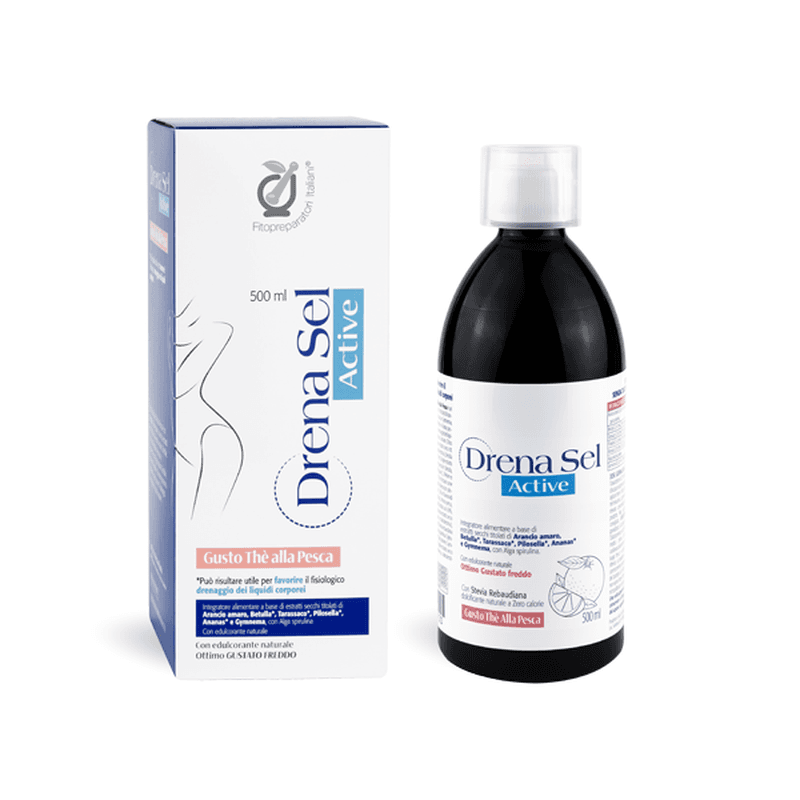 Drena Sel Active – 500 ml Pfirsich-Tee-Geschmack