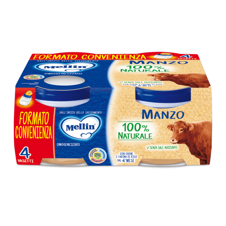 Mellin Omo Rind – 4 x 80 g Babybrei