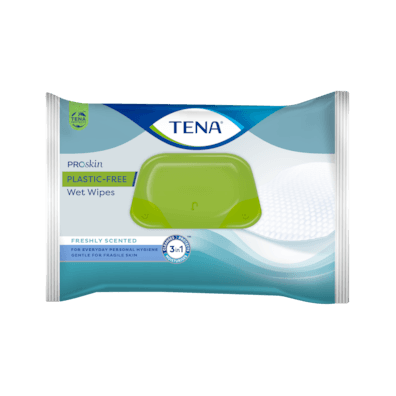 TENA WET WIPES PLASTIC FREE48P
