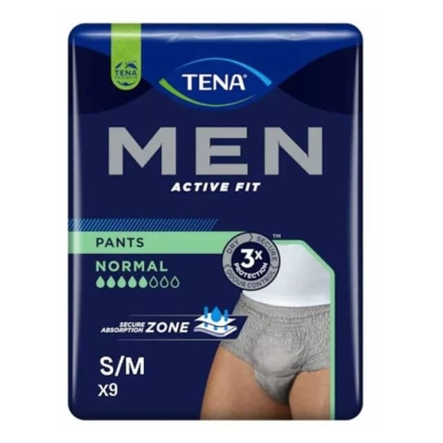 TENA MEN ACTIVE FIT GREV S/M