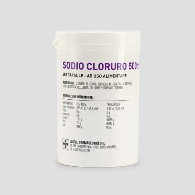 Sodio Cloruro OLCEL – 300 Kapseln à 500 mg