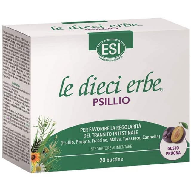 ESI Le Dieci Erbe Flohsamenschalen – 20 Beutel