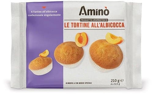 Amino' Le Tortine Aprikose – 4 Stück