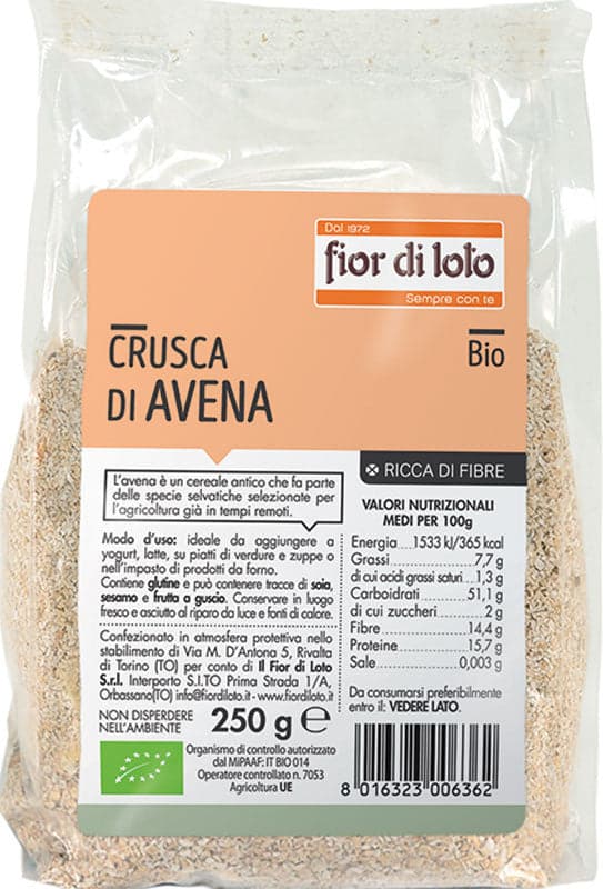 Crusca di Avena Bio – 250 g Packung