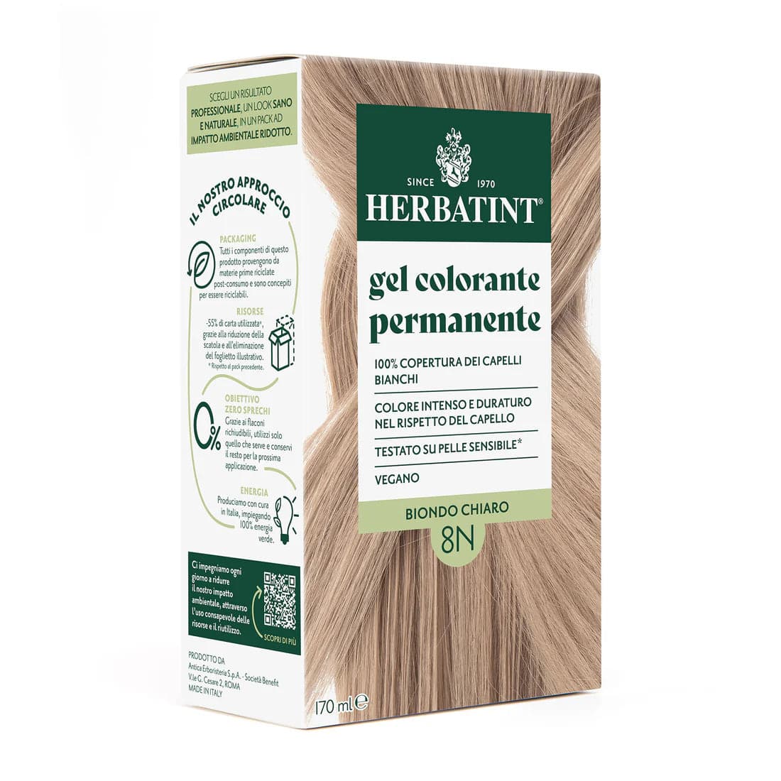 Herbatint 8N Hellblond – 170 ml Haarfarbe