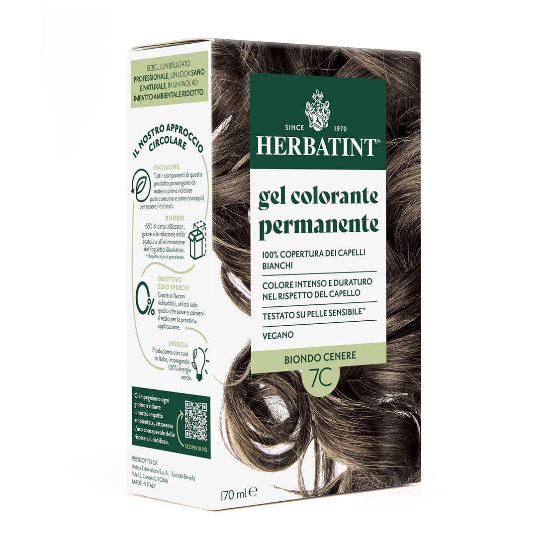 Herbatint 7C Aschblond – 170 ml Haarfarbe