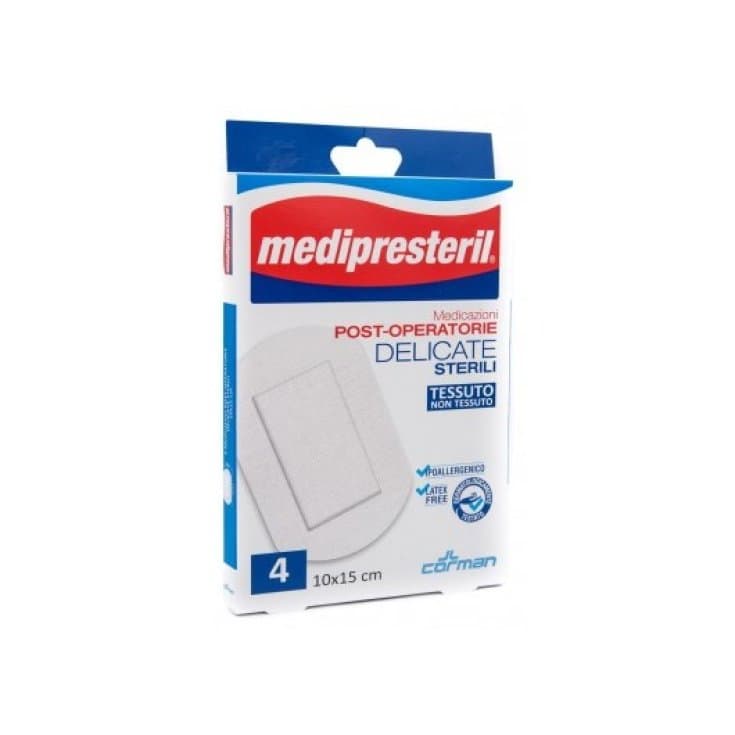 Medipresteril P/OP Delicate – 10×15 cm, 4er Pack