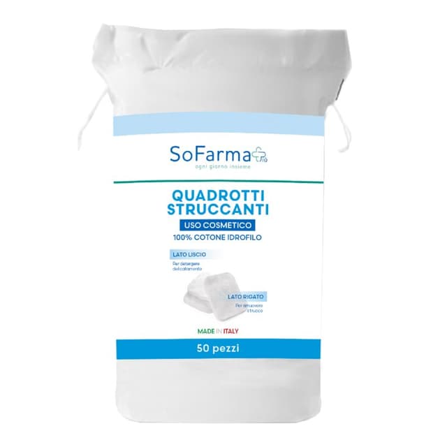 Quadrotti Struccanti – 50 Stück