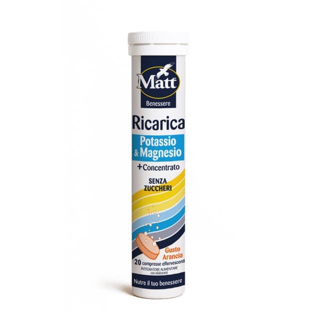 Matt Ricarica Magnesium & Potassium – 20 Tabletten
