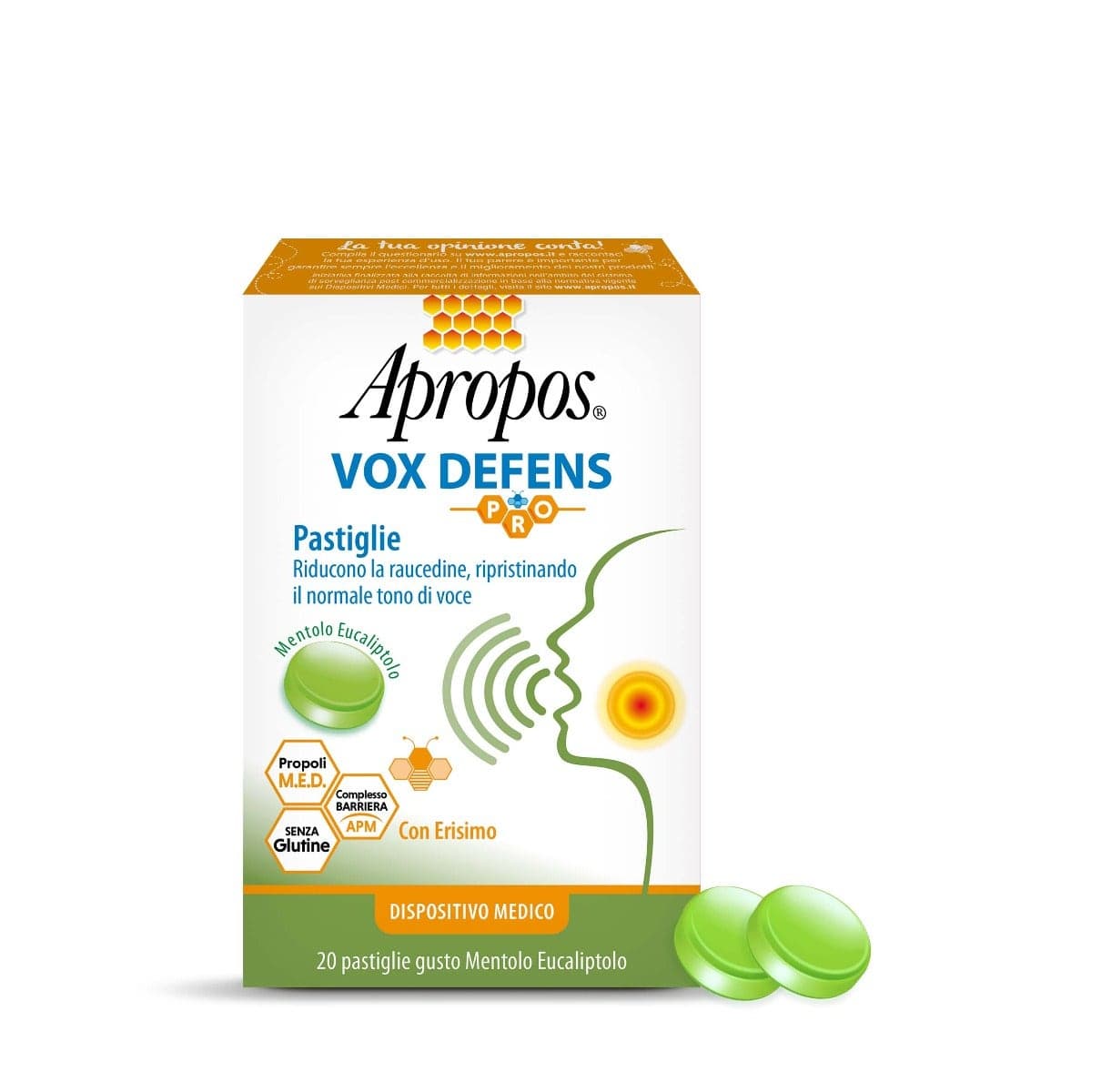Apropos Vox Def Pro Menthol-Eukalyptus – 20 Stück