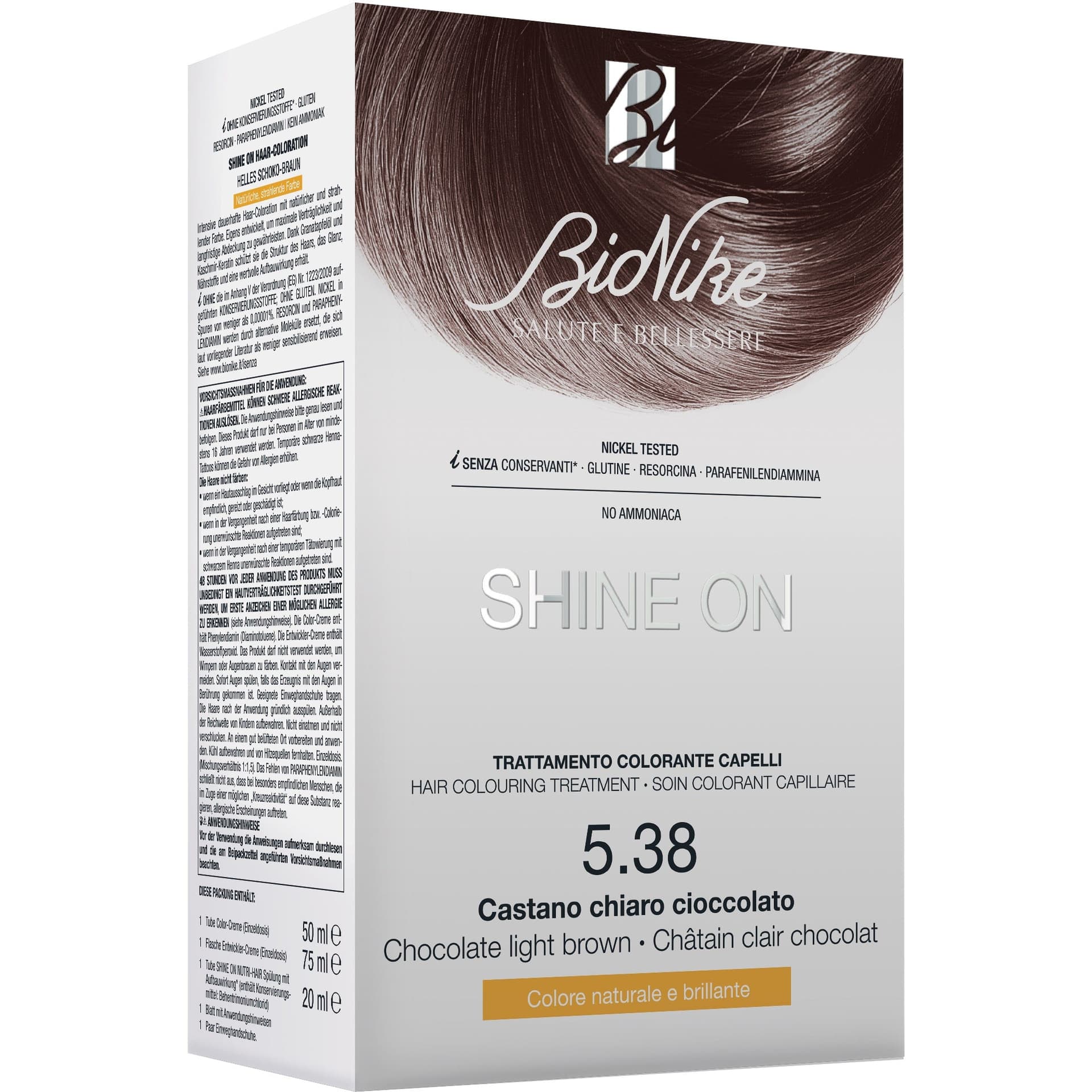 Shine On Haarfarbe Bernstein-Kastanienbraun 5.38