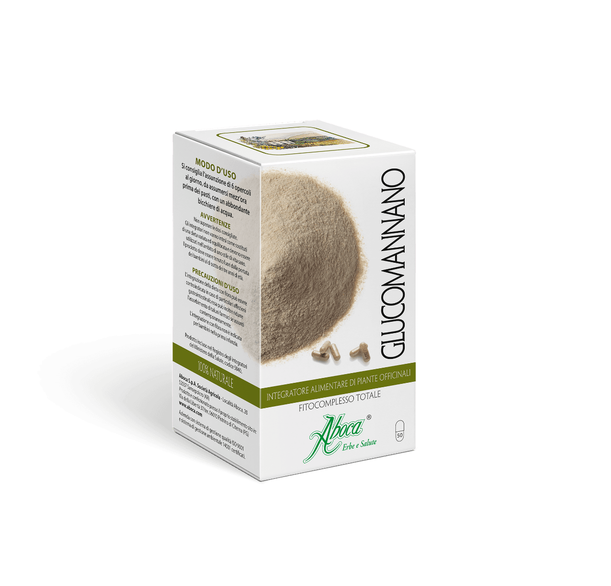 Glucomannano Aboca – 50 Kapseln