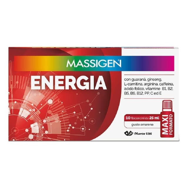Massigen Energia – 10 Ampullen à 25 ml