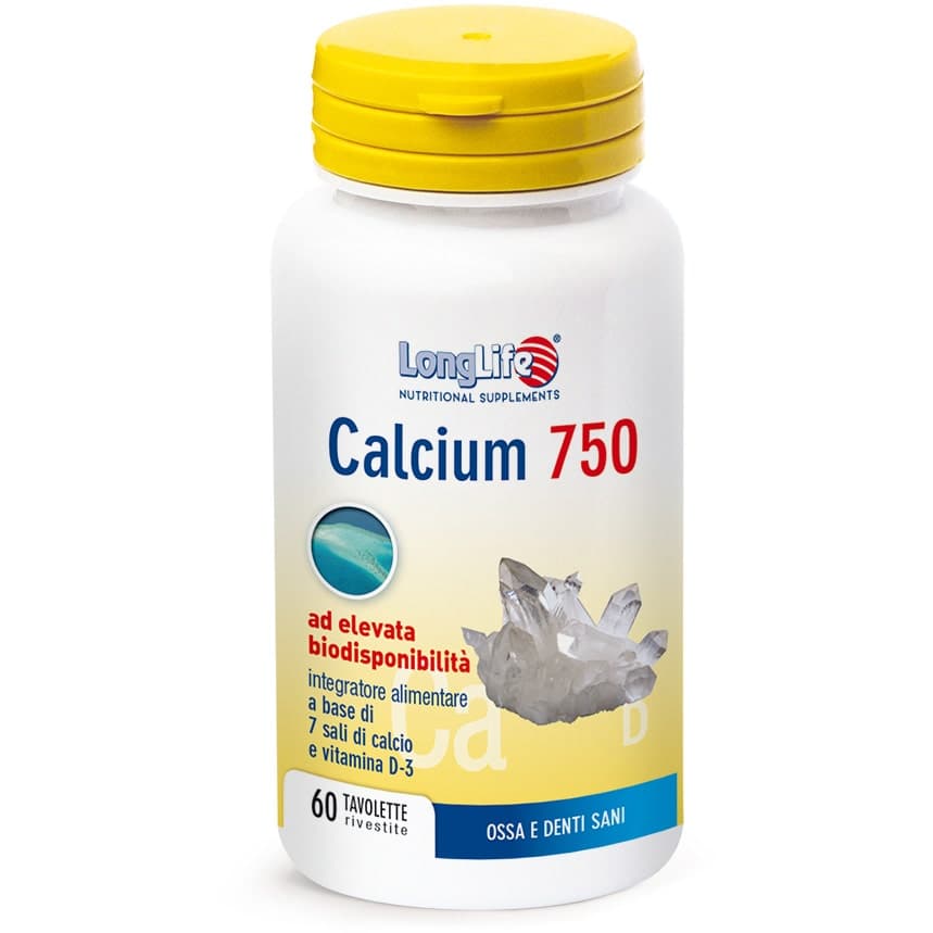 Longlife Calcium 750 mg – 60 Tabletten