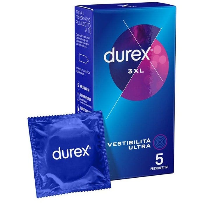 Durex 3XL Vestibilità Ultra – 5 Stück