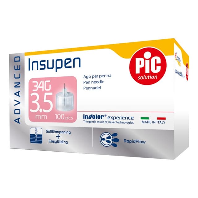Insupen Injektionsnadeln 34G 3,5mm – 100 Stück