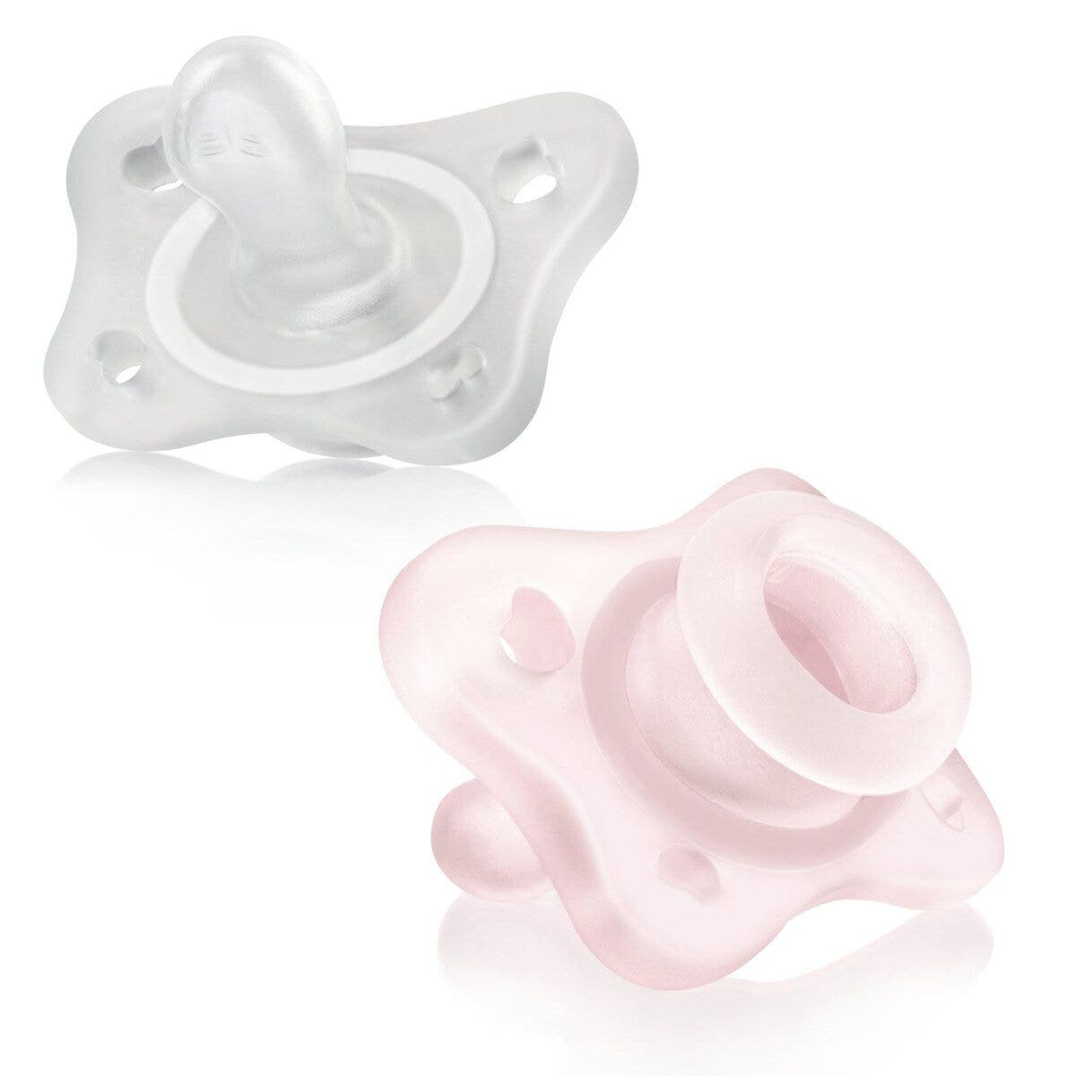 Mini Schnuller 0-2 Monate – 2er Pack Rosa