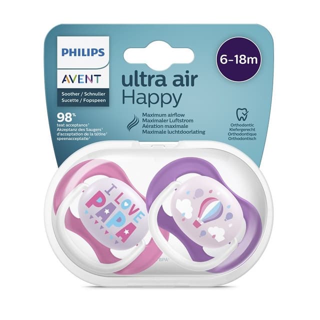 Philips Avent Ultra Air Schnuller – Schnuller mit Aufbewahrungsbox