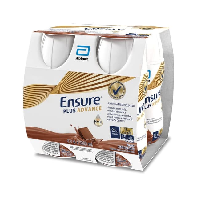 Ensure Plus Advance Schokolade – 4 x 220 ml