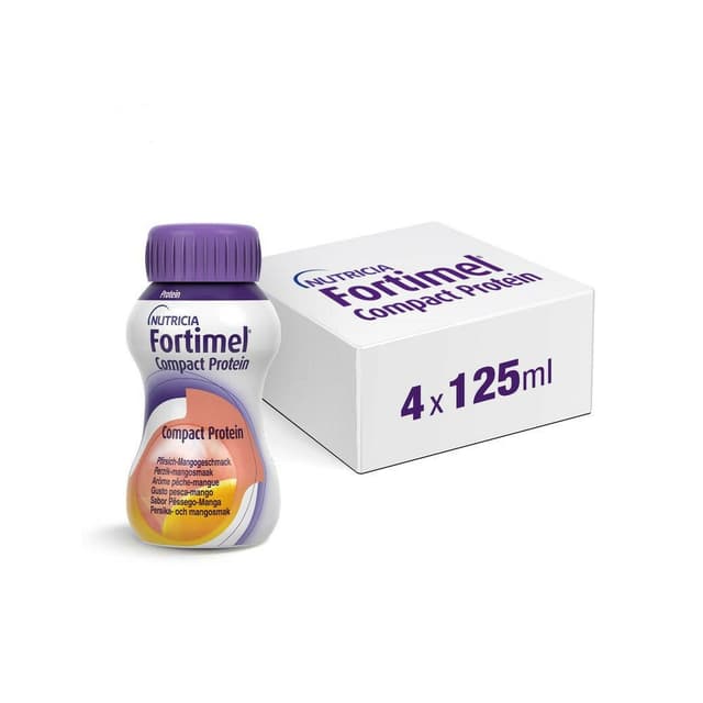 Fortimel Compact Protein Pesca – 4 × 125 ml