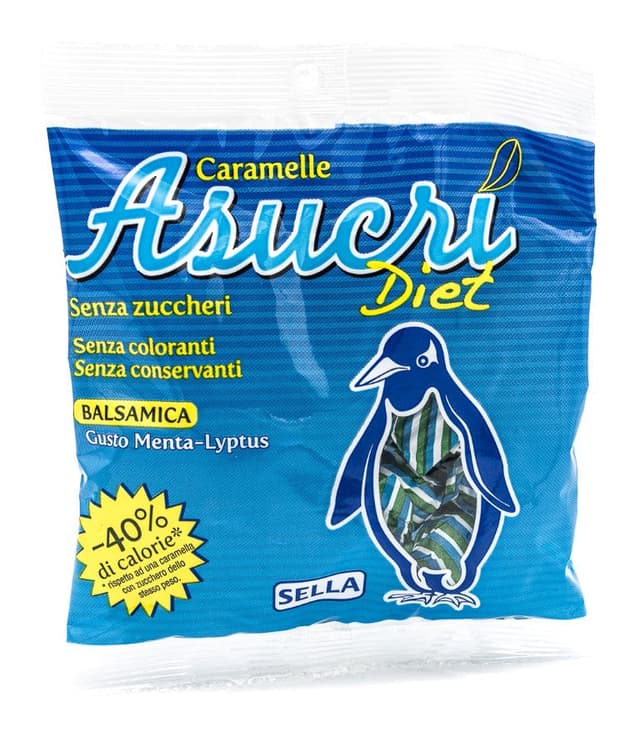 Asucri Diet Balsam Bonbons ohne Zucker – 40 g