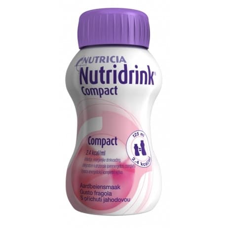 Nutridrink Compact Erdbeere – Trinknahrung, 4 x 125 ml